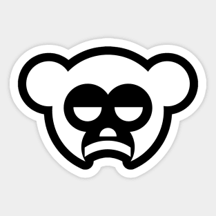 angry monkey Sticker